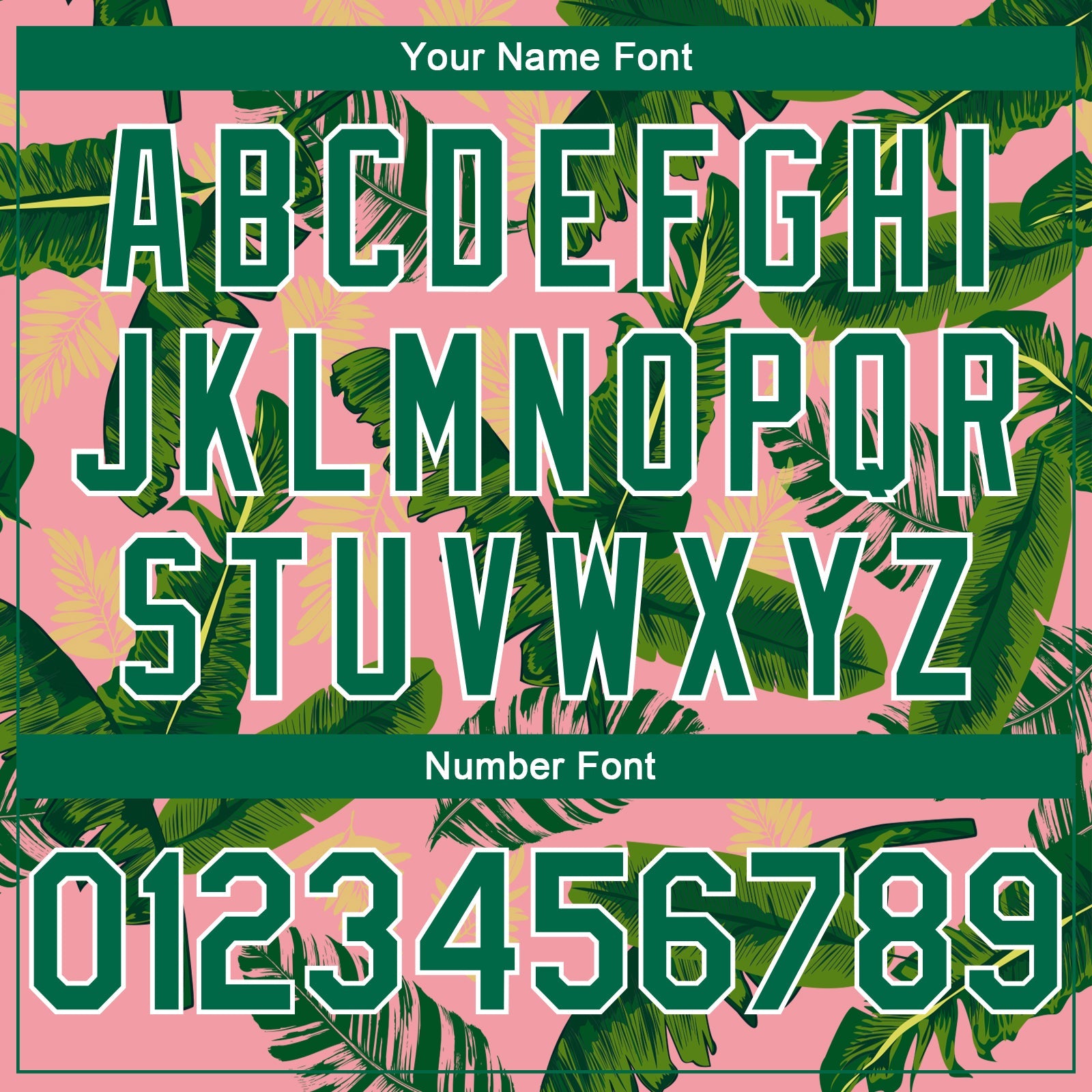 Custom Medium Pink Kelly Green-White 3D Pattern Tropical Hawaii Leaves Authentic Basketball Jersey - Sky-Custom