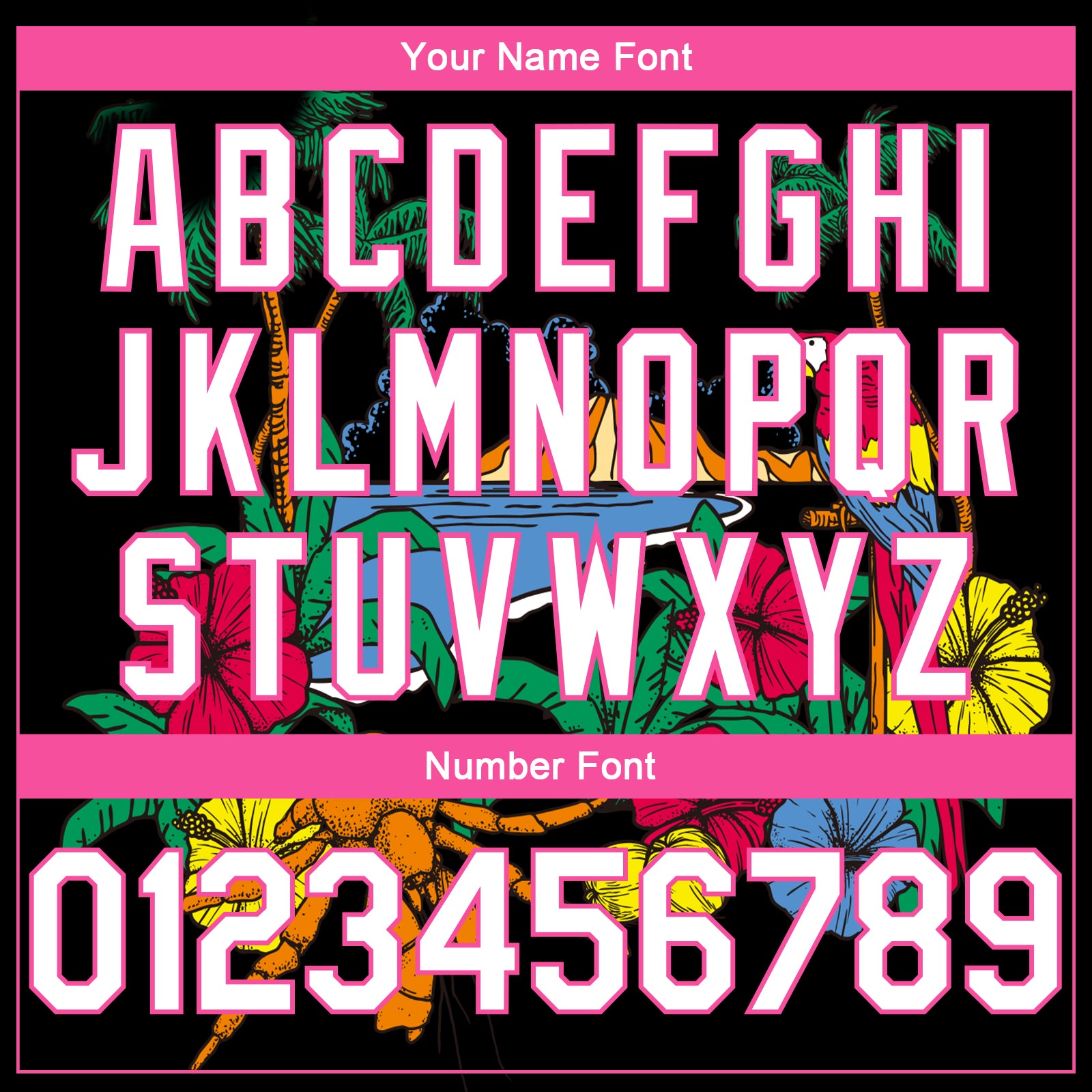 Custom Black White Pink-Light Blue 3D Pattern Tropical Beach Hawaii Palm Trees Authentic Basketball Jersey - Sky-Custom