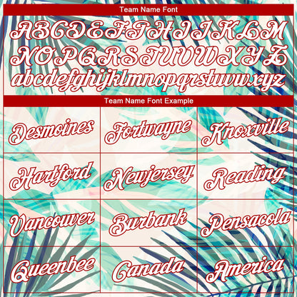 Custom White Red 3D Pattern Tropical Hawaii Leaves And Flamingo Authentic Basketball Jersey - Sky-Custom