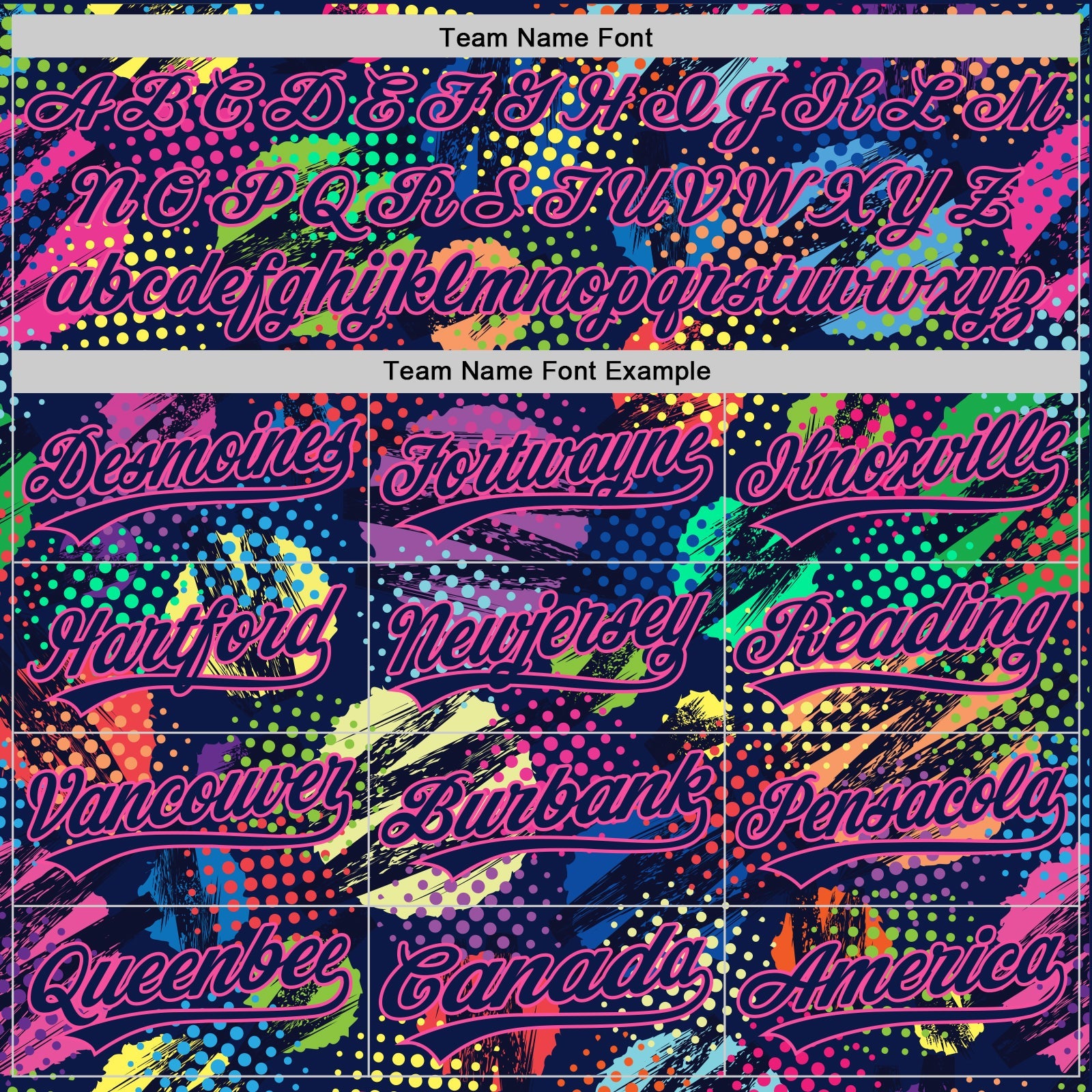 Custom Navy Pink 3D Pattern Design Abstract Halftone Circles Zigzag Style Authentic Baseball Jersey - Sky-Custom