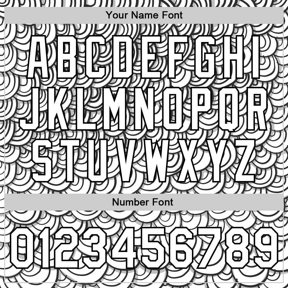 Custom White Black 3D Pattern Design Abstract Doodle Line Art Authentic Baseball Jersey - Sky-Custom