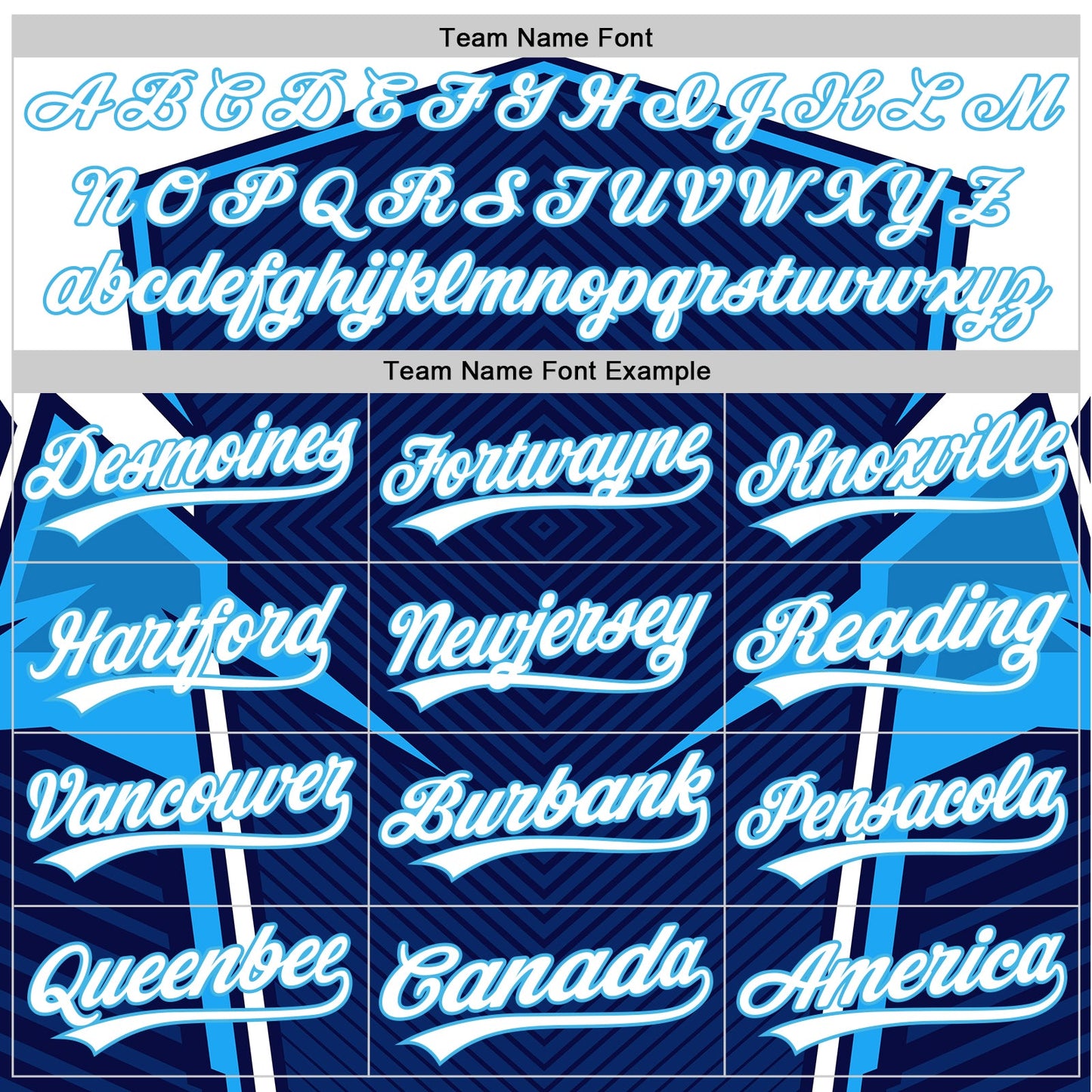 Custom Navy White-Sky Blue 3D Pattern Design Abstract Sport Authentic Baseball Jersey - Sky-Custom