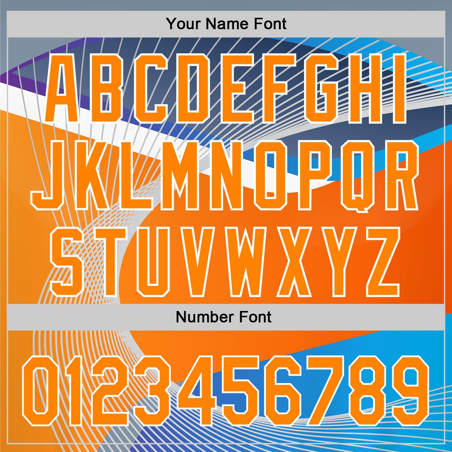 Custom Light Blue Bay Orange-White 3D Pattern Design Abstract Sport Authentic Baseball Jersey - Sky-Custom