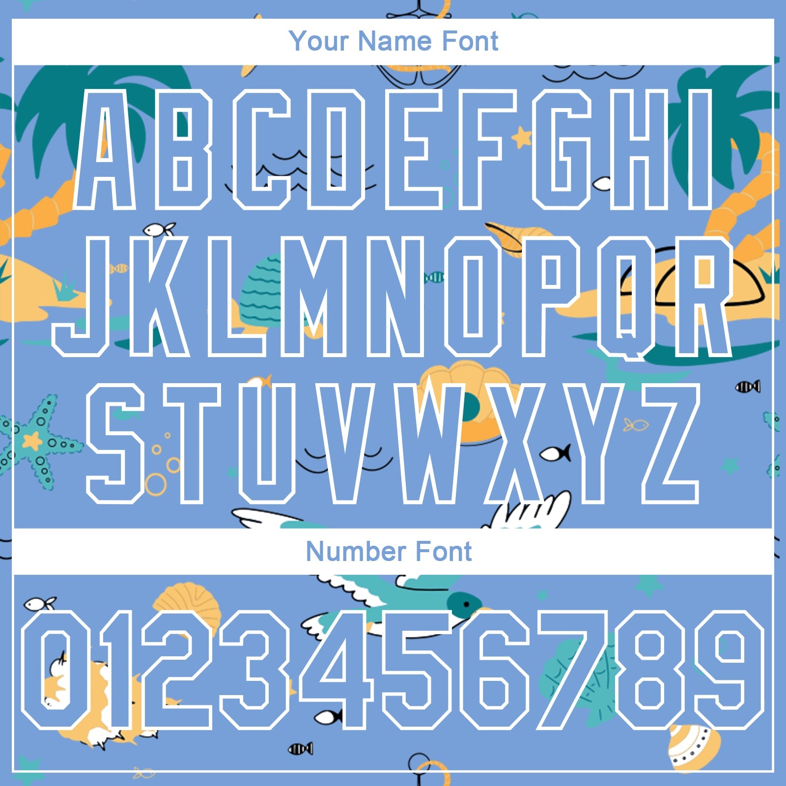Custom Light Blue White 3D Pattern Hawaii Beach Palm Trees Authentic Basketball Jersey - Sky-Custom