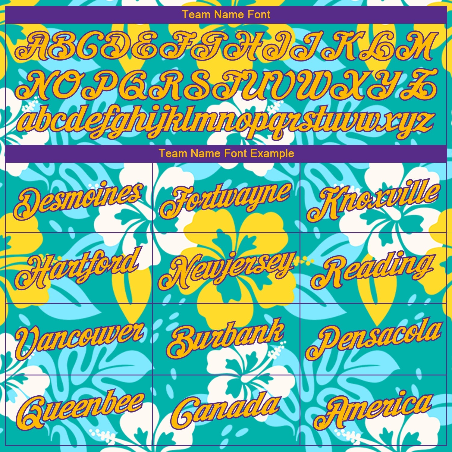 Custom Aqua Gold-Purple 3D Pattern Hawaii Flowers Authentic Basketball Jersey - Sky-Custom