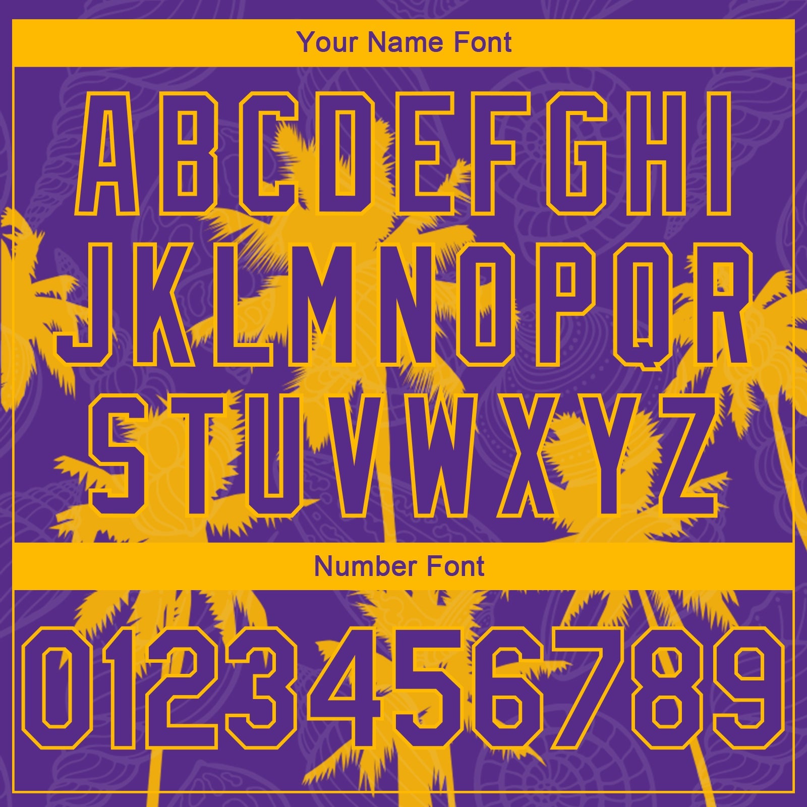 Custom Purple Gold 3D Pattern Hawaii Palm Trees Authentic Basketball Jersey - Sky-Custom