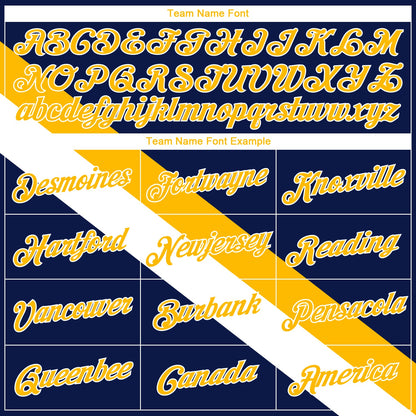 Custom Navy Gold-White Modern Authentic City Edition Basketball Jersey - Sky-Custom