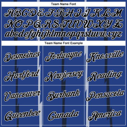 Custom Royal Black-White Lines Authentic City Edition Basketball Jersey - Sky-Custom