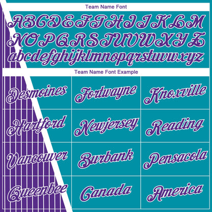 Custom Teal Purple-White Triangle Pinstripes Authentic City Edition Basketball Jersey - Sky-Custom