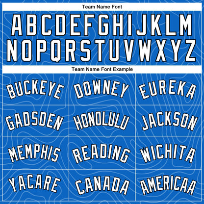Custom Blue Black-White Rounded Zigzag Lines Authentic City Edition Basketball Jersey - Sky-Custom