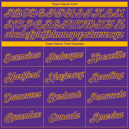 Custom Purple Gold Side Panel Stars Authentic City Edition Basketball Jersey - Sky-Custom