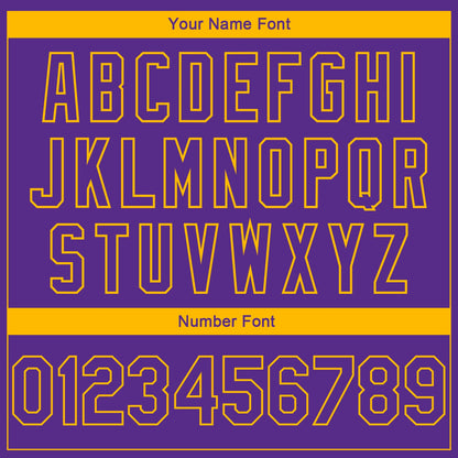 Custom Purple Gold Side Panel Stars Authentic City Edition Basketball Jersey - Sky-Custom