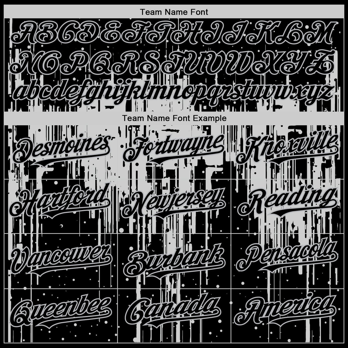 Custom Black Gray 3D Pattern Design Dripping Splatter Art Authentic Baseball Jersey - Sky-Custom