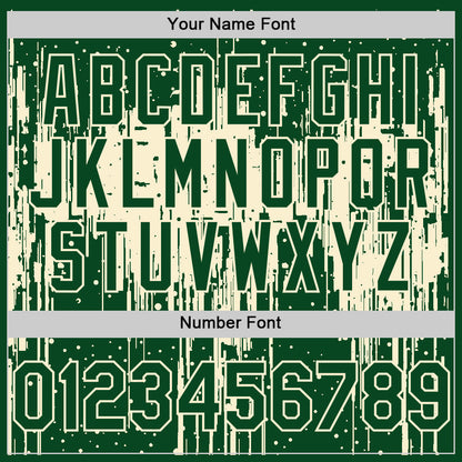 Custom Green Cream 3D Pattern Design Dripping Splatter Art Authentic Baseball Jersey - Sky-Custom