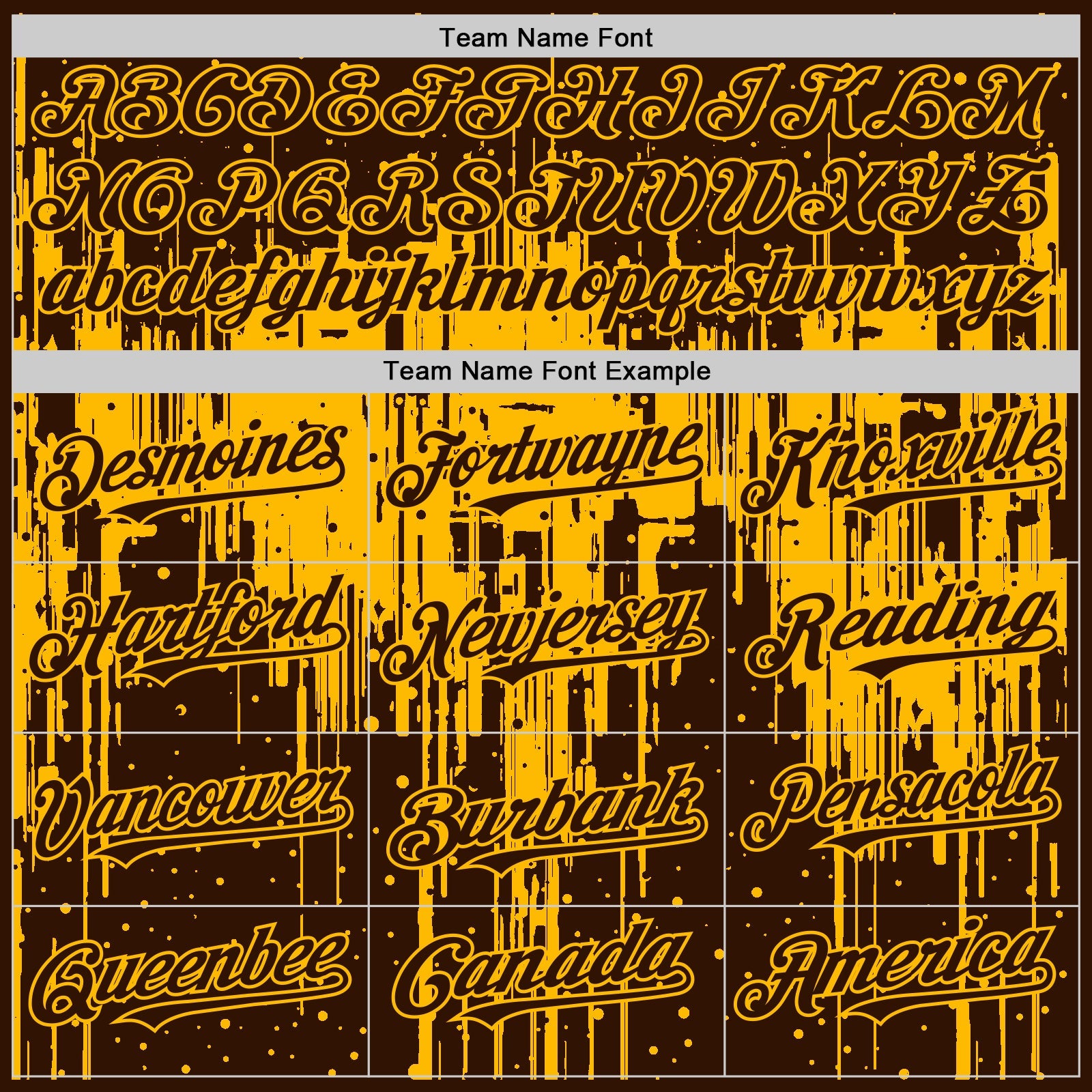 Custom Brown Gold 3D Pattern Design Dripping Splatter Art Authentic Baseball Jersey - Sky-Custom