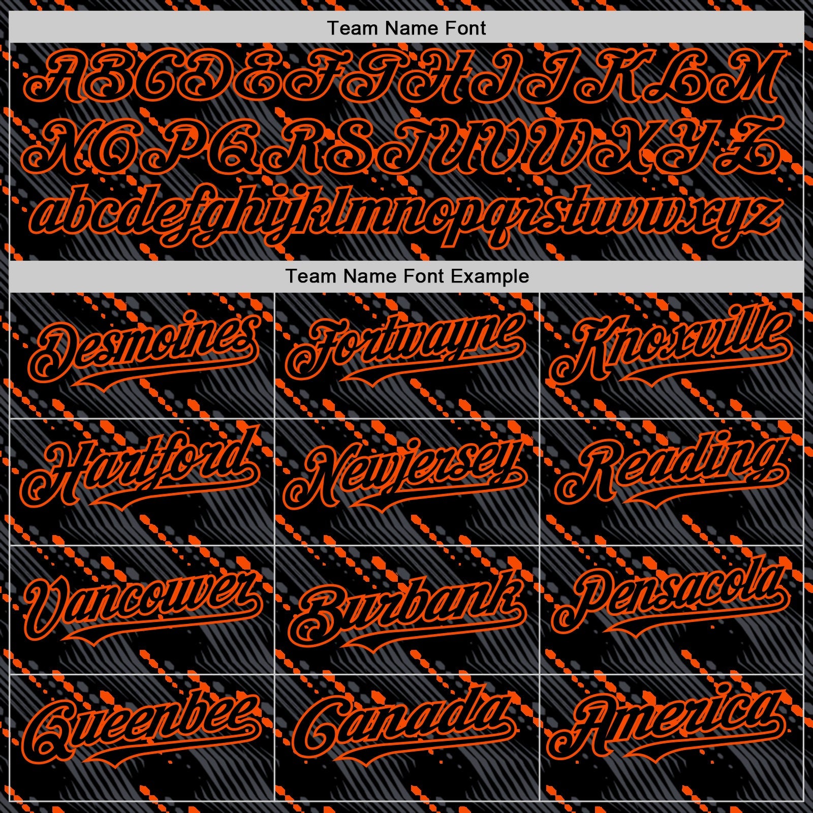 Custom Black Orange 3D Pattern Design Slant Lines Authentic Baseball Jersey - Sky-Custom