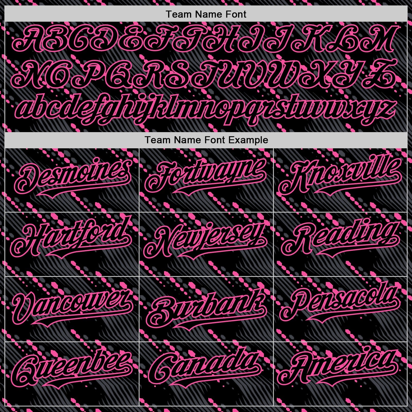 Custom Black Pink 3D Pattern Design Slant Lines Authentic Baseball Jersey - Sky-Custom