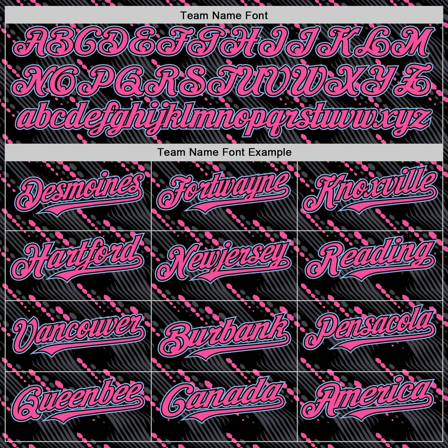 Custom Black Light Blue-Pink 3D Pattern Design Slant Lines Authentic Baseball Jersey - Sky-Custom