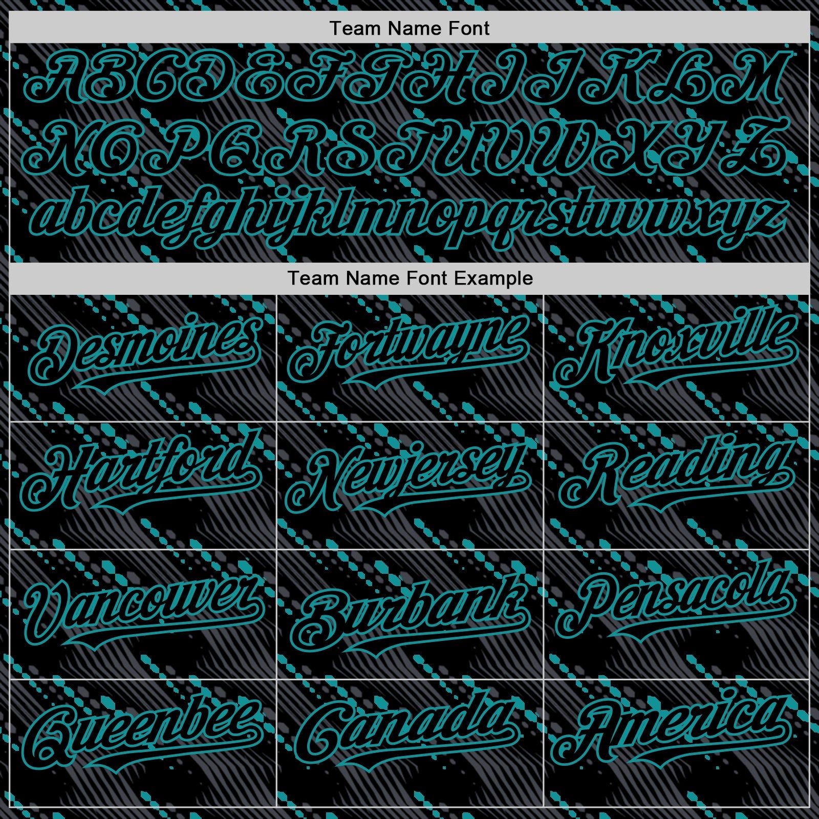 Custom Black Teal 3D Pattern Design Slant Lines Authentic Baseball Jersey - Sky-Custom