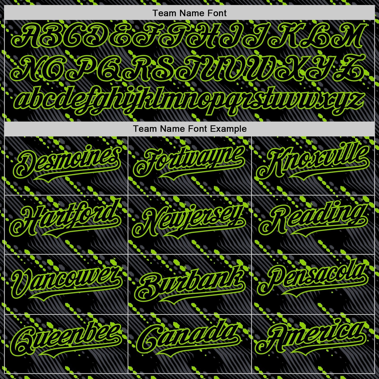 Custom Black Neon Green 3D Pattern Design Slant Lines Authentic Baseball Jersey - Sky-Custom