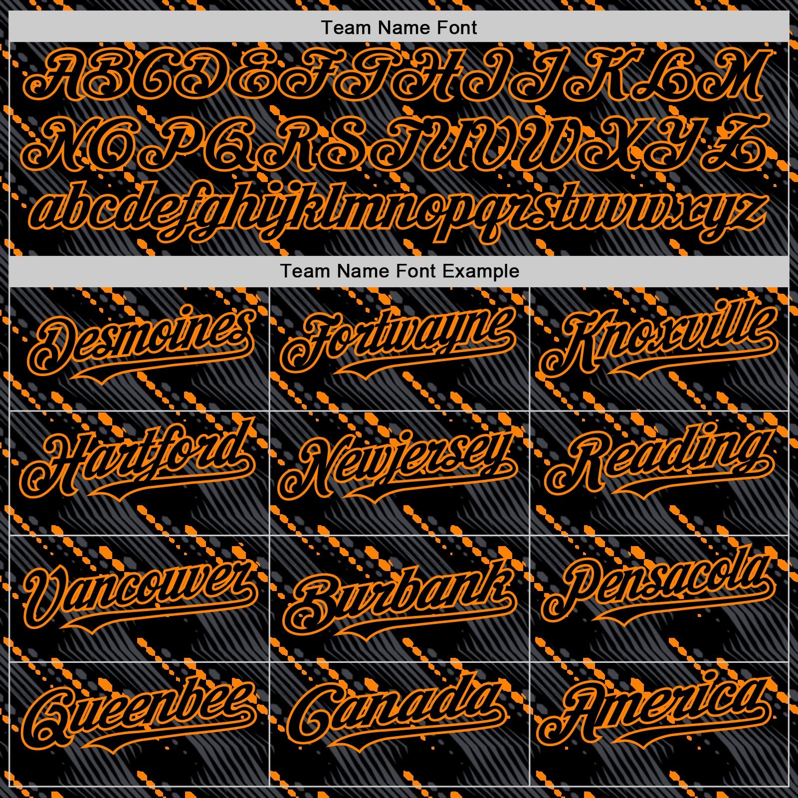 Custom Black Bay Orange 3D Pattern Design Slant Lines Authentic Baseball Jersey - Sky-Custom