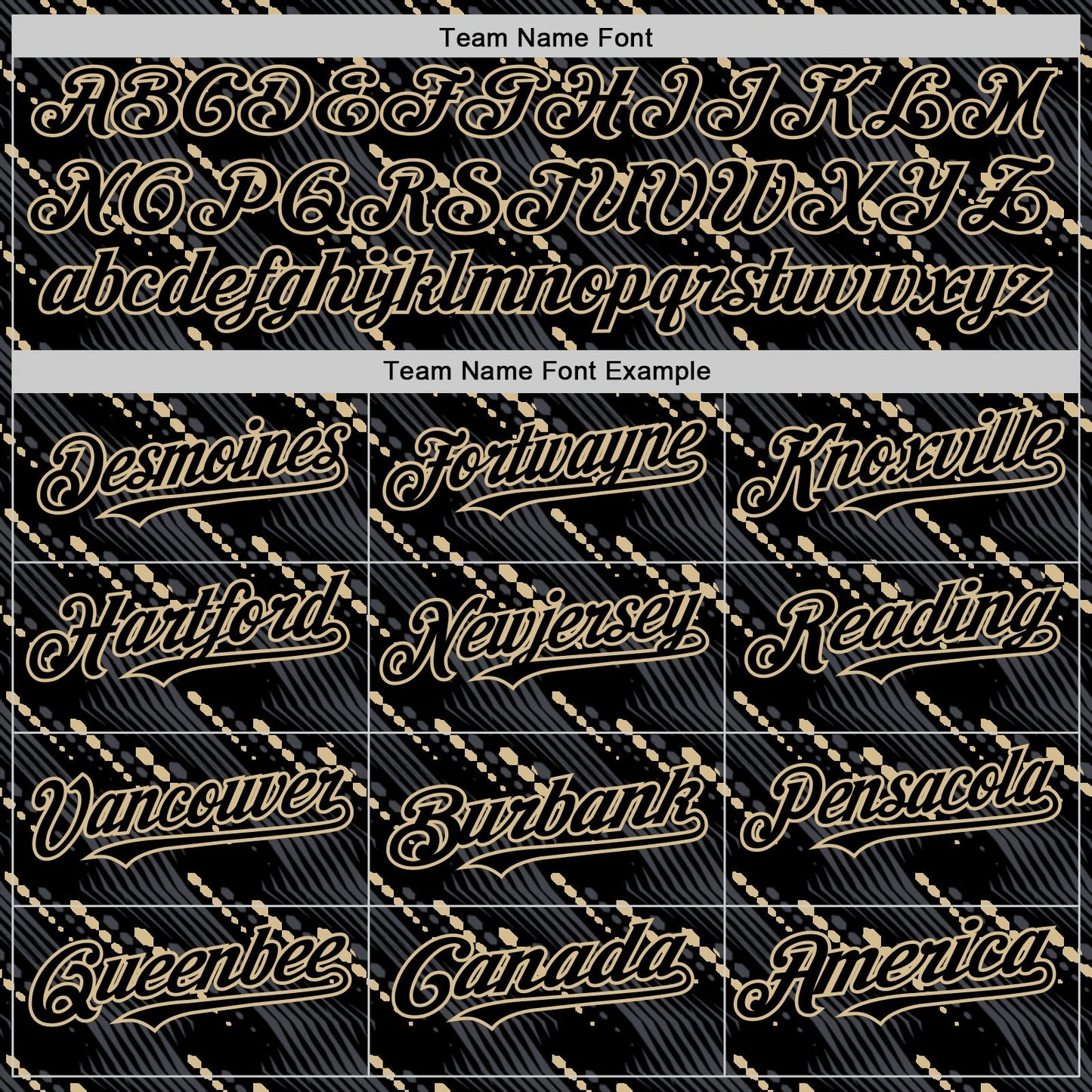 Custom Black Vegas Gold 3D Pattern Design Slant Lines Authentic Baseball Jersey - Sky-Custom