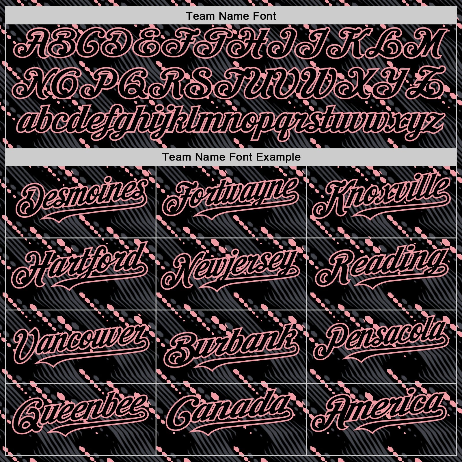 Custom Black Medium Pink 3D Pattern Design Slant Lines Authentic Baseball Jersey - Sky-Custom
