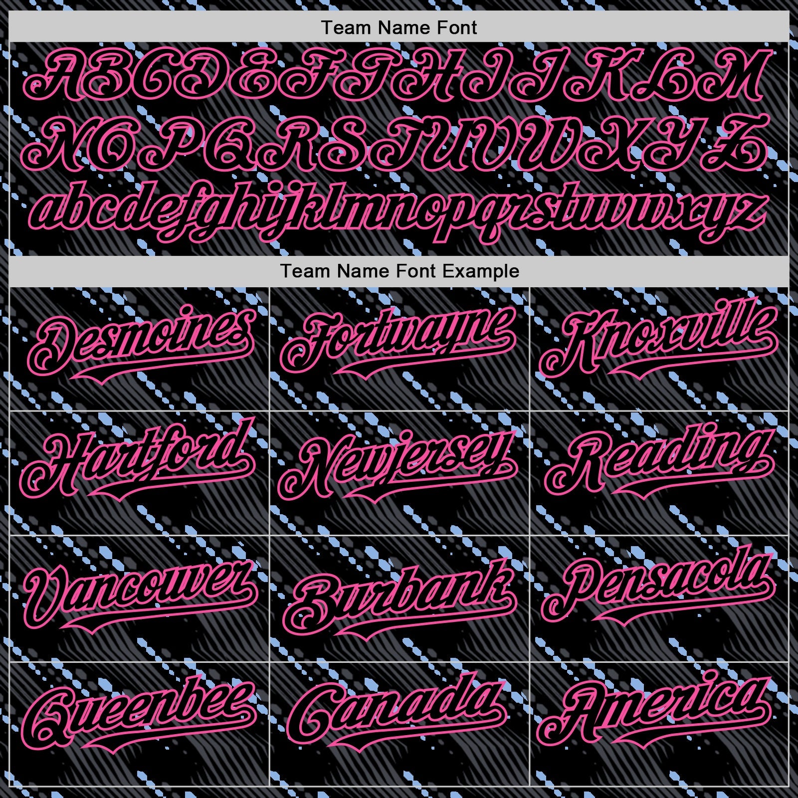 Custom Black Pink 3D Pattern Design Slant Lines Authentic Baseball Jersey - Sky-Custom