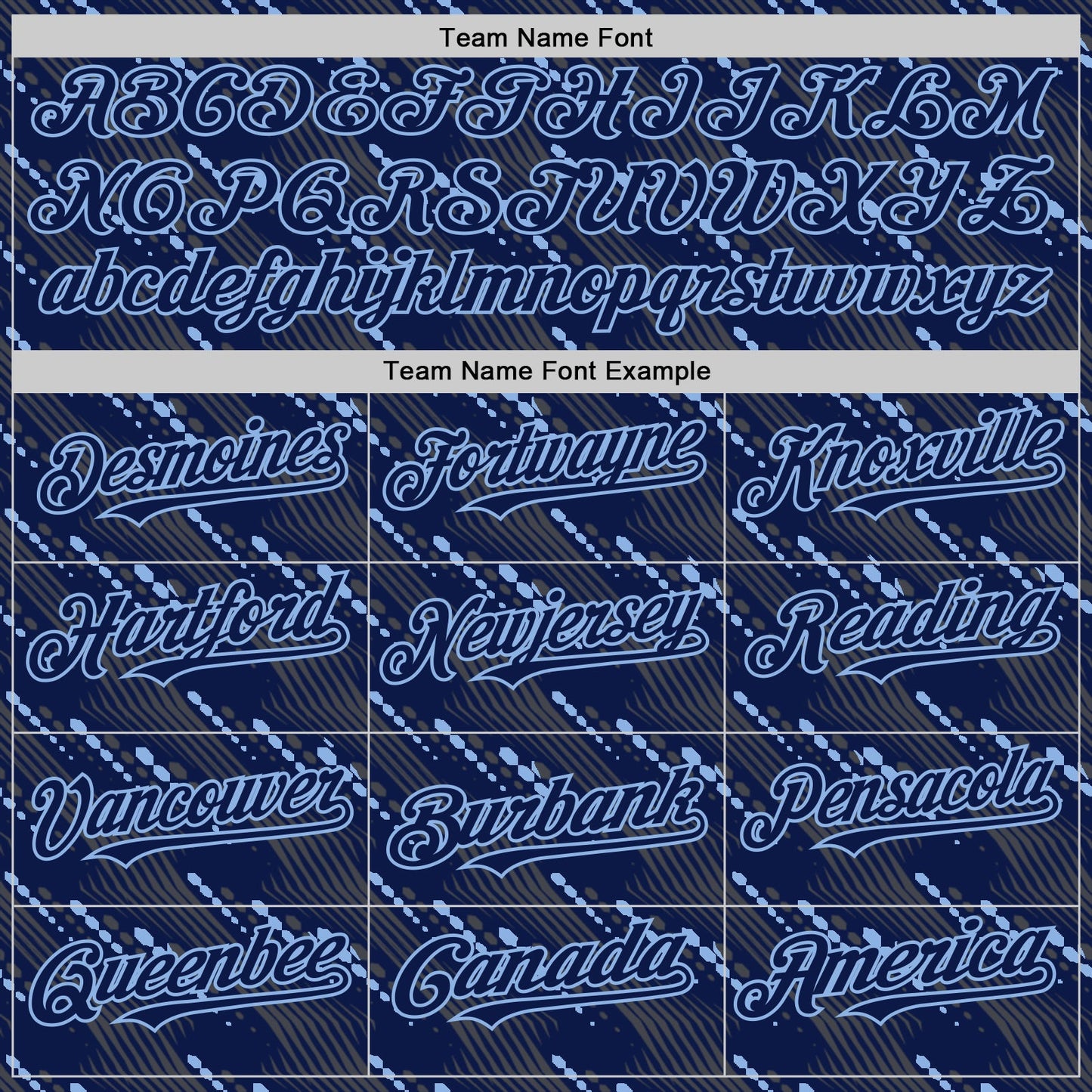 Custom Navy Light Blue 3D Pattern Design Slant Lines Authentic Baseball Jersey - Sky-Custom