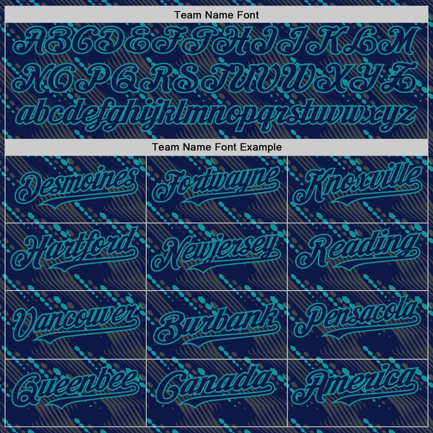 Custom Navy Teal 3D Pattern Design Slant Lines Authentic Baseball Jersey - Sky-Custom