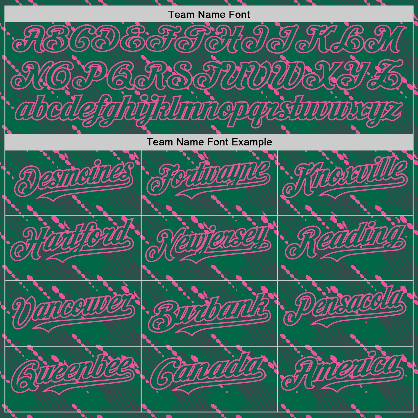 Custom Kelly Green-Pink 3D Pattern Design Slant Lines Authentic Baseball Jersey - Sky-Custom