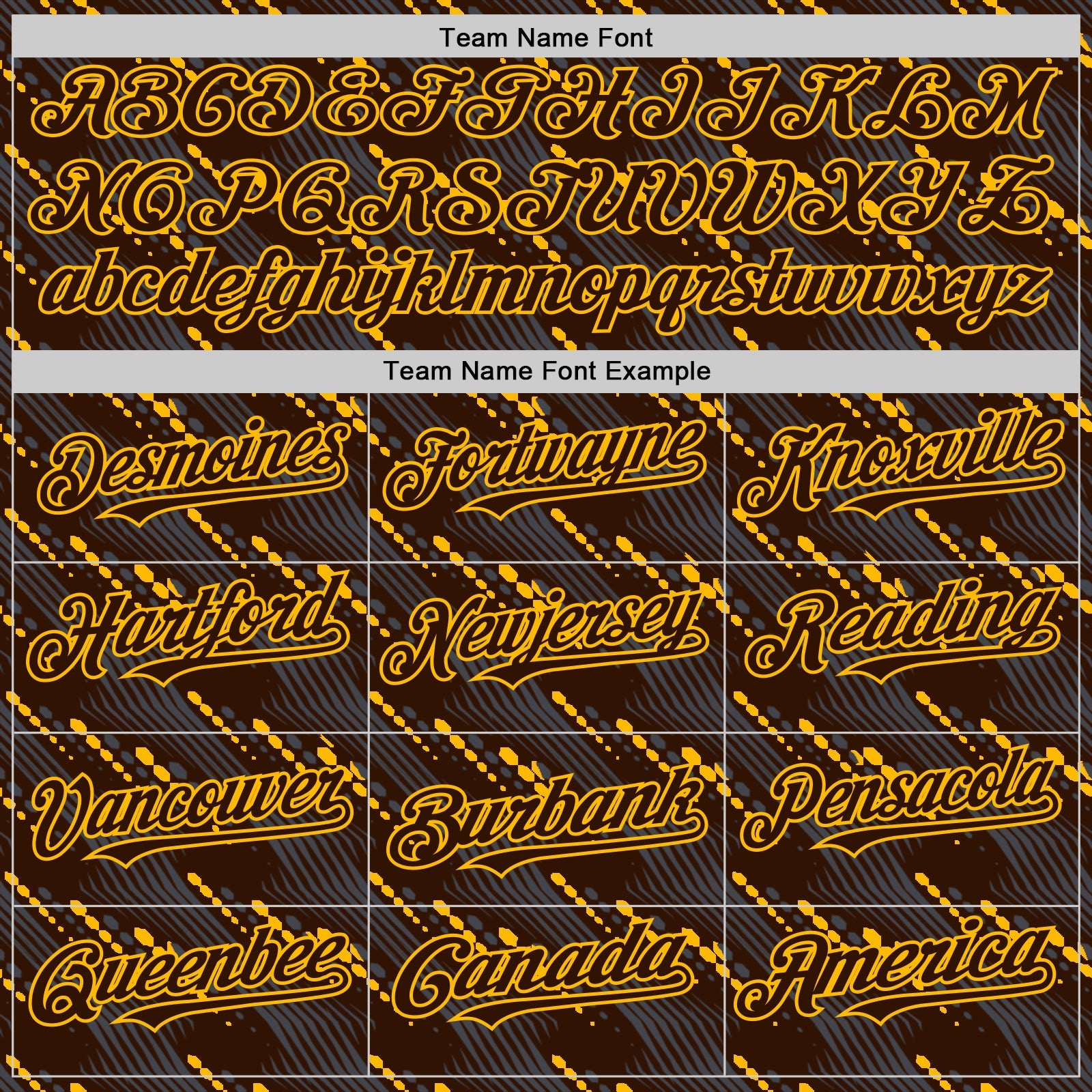 Custom Brown Gold 3D Pattern Design Slant Lines Authentic Baseball Jersey - Sky-Custom