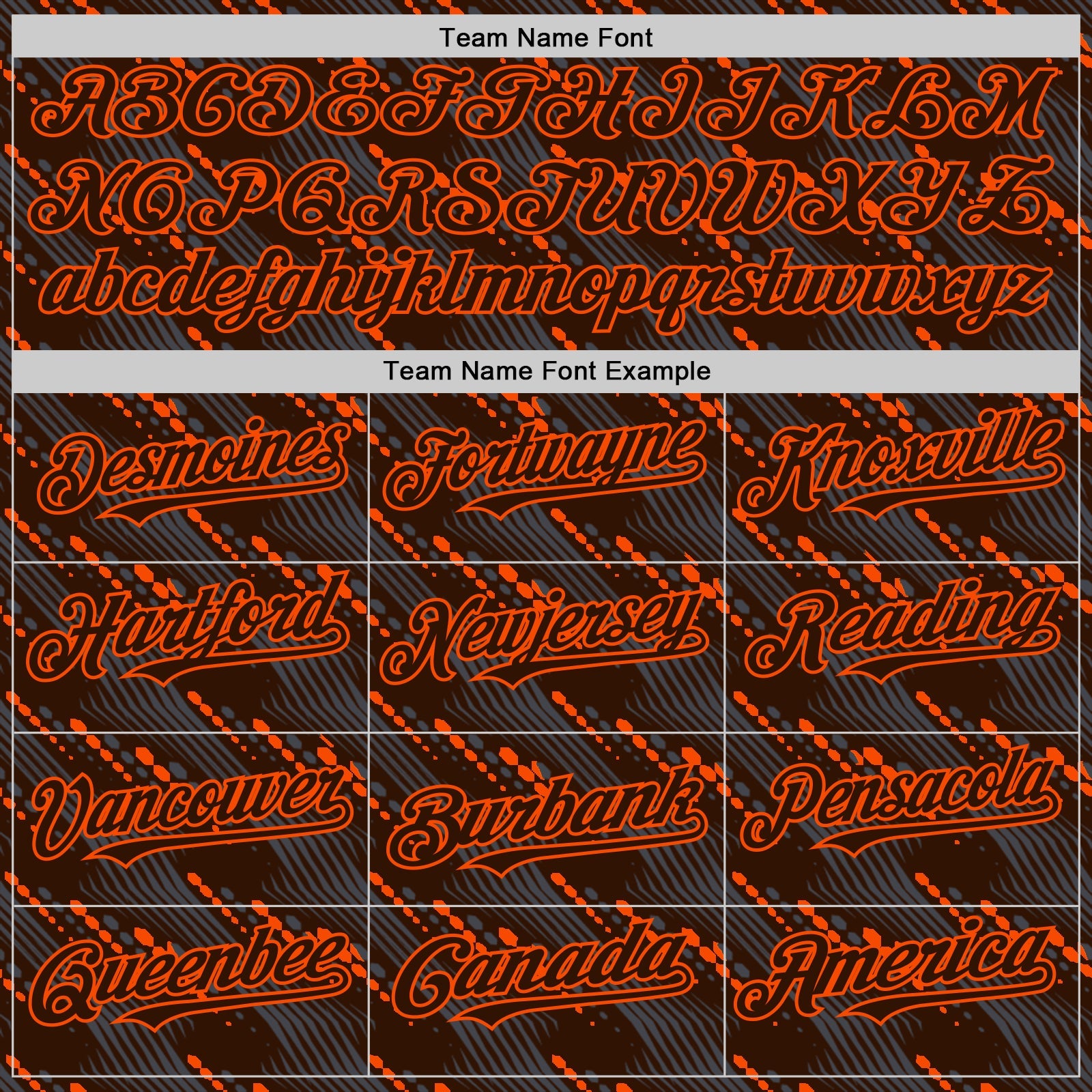 Custom Brown Orange 3D Pattern Design Slant Lines Authentic Baseball Jersey - Sky-Custom