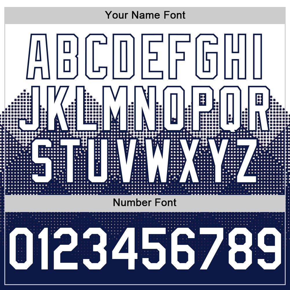 Custom White Navy 3D Pattern Design Gradient Square Shapes Authentic Baseball Jersey - Sky-Custom