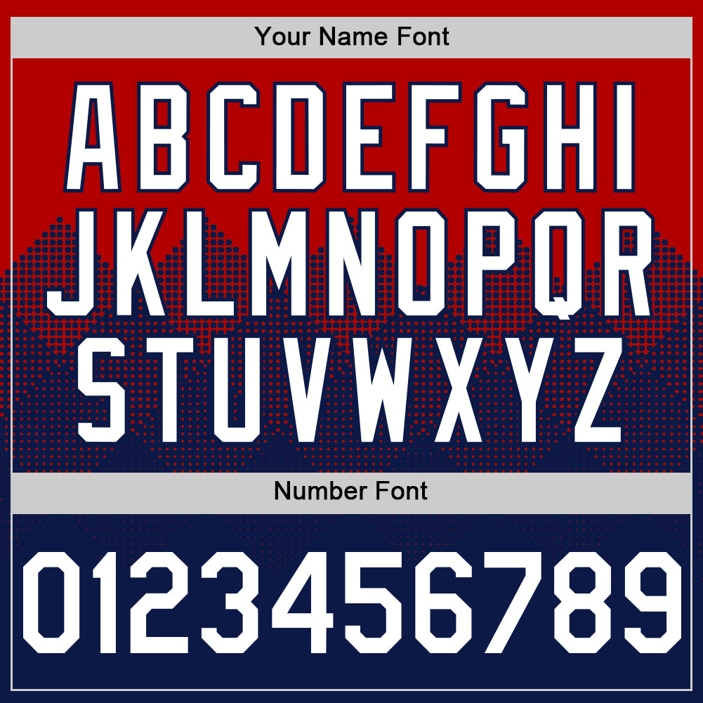 Custom Red White-Navy 3D Pattern Design Gradient Square Shapes Authentic Baseball Jersey - Sky-Custom