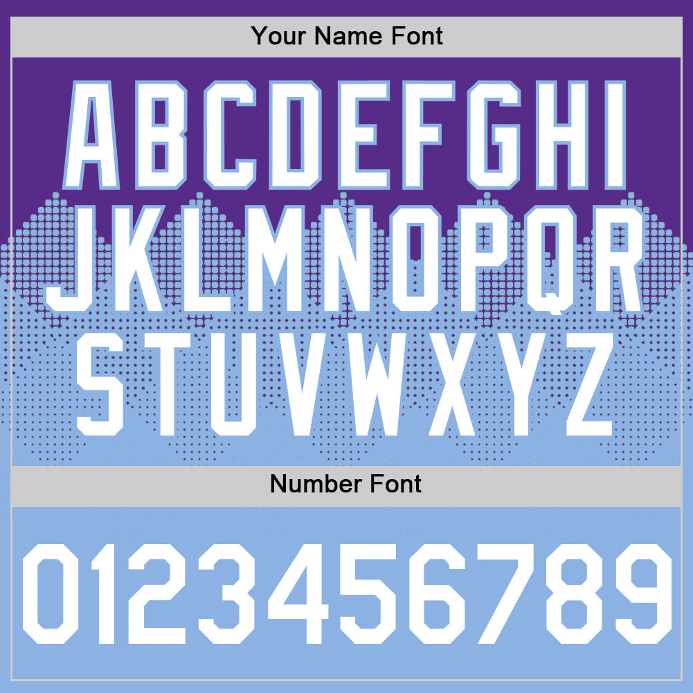 Custom Purple White-Light Blue 3D Pattern Design Gradient Square Shapes Authentic Baseball Jersey - Sky-Custom