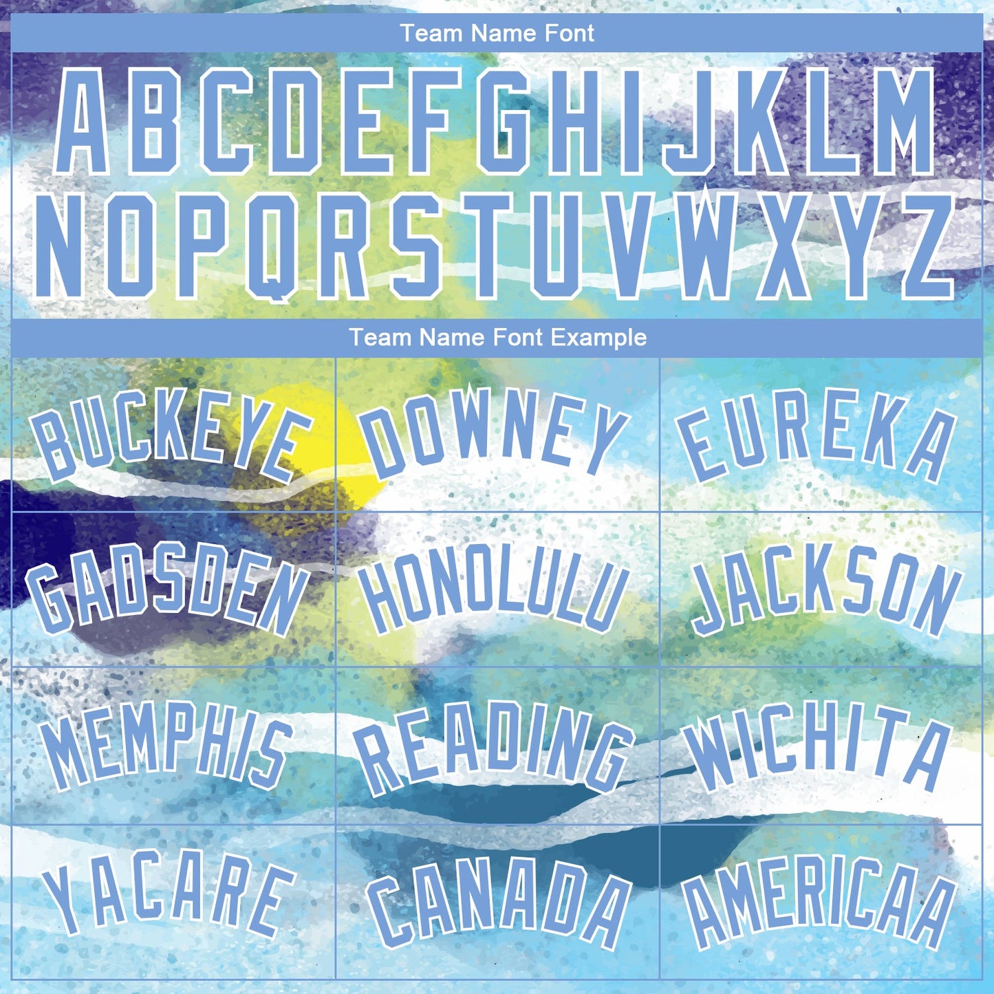 Custom White Light Blue 3D Pattern Design Abstract Landscape Watercolor Style Authentic Basketball Jersey - Sky-Custom