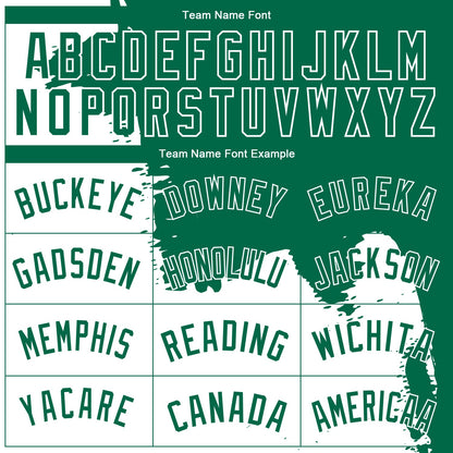 Custom Kelly Green White 3D Pattern Design Abstract Grunge Halftone Art Authentic Basketball Jersey - Sky-Custom