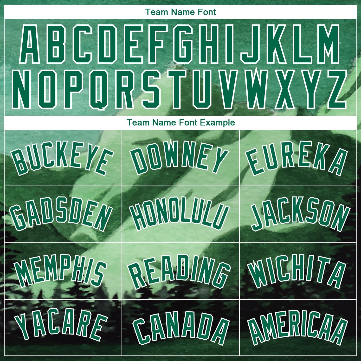 Custom Kelly Green White 3D Pattern Design Natural Landscape Watercolor Style Authentic Basketball Jersey - Sky-Custom