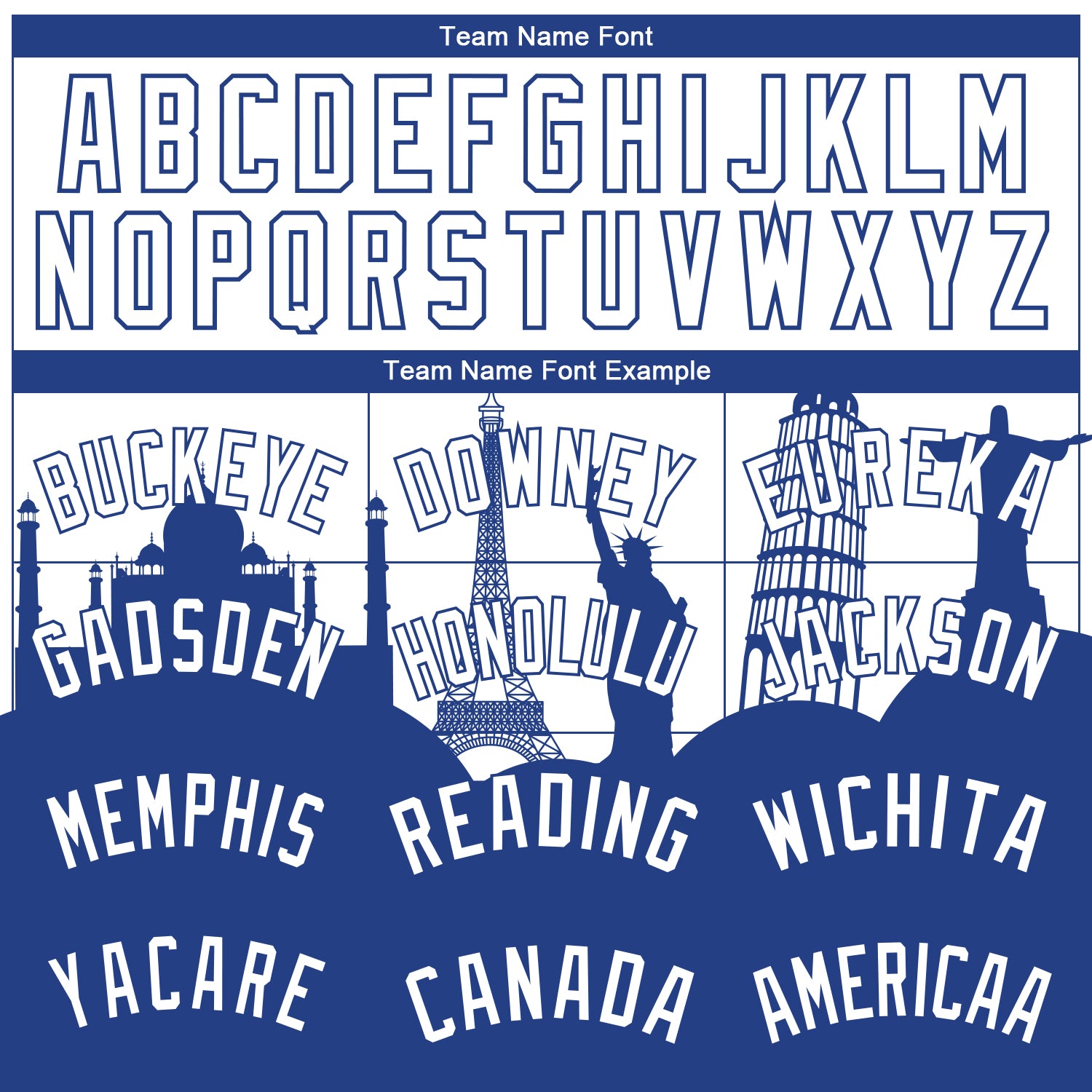 Custom White Royal Holiday Travel Monuments Silhouette Authentic City Edition Basketball Jersey - Sky-Custom
