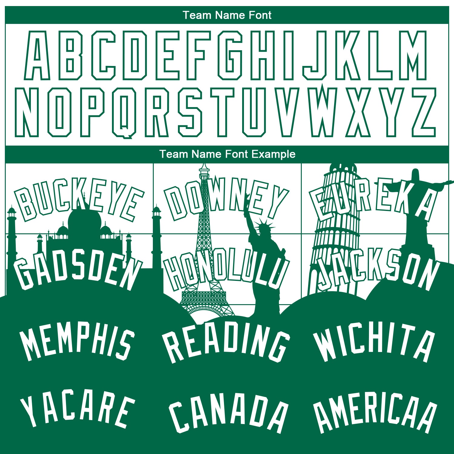 Custom White Kelly Green Holiday Travel Monuments Silhouette Authentic City Edition Basketball Jersey - Sky-Custom