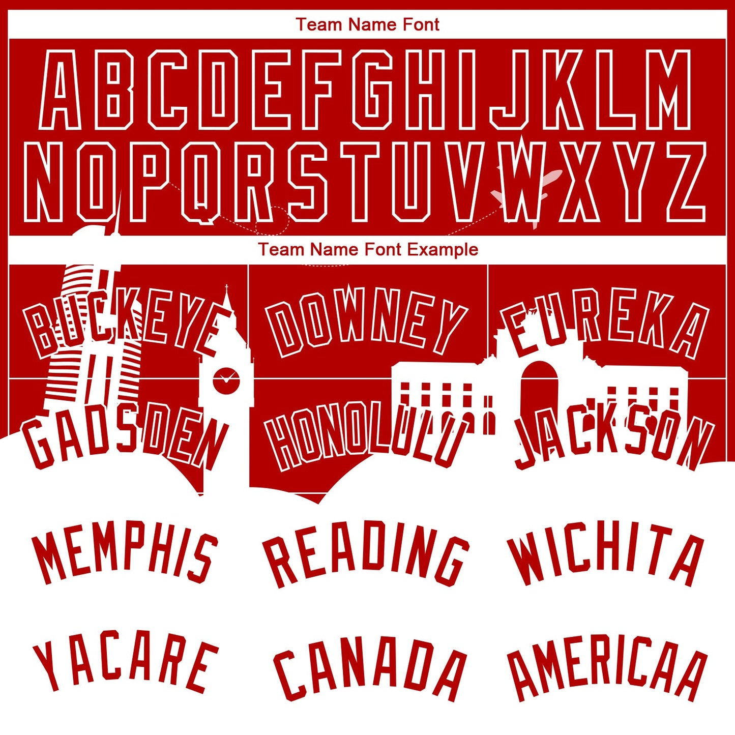Custom Red White Holiday Travel Monuments Silhouette Authentic City Edition Basketball Jersey - Sky-Custom