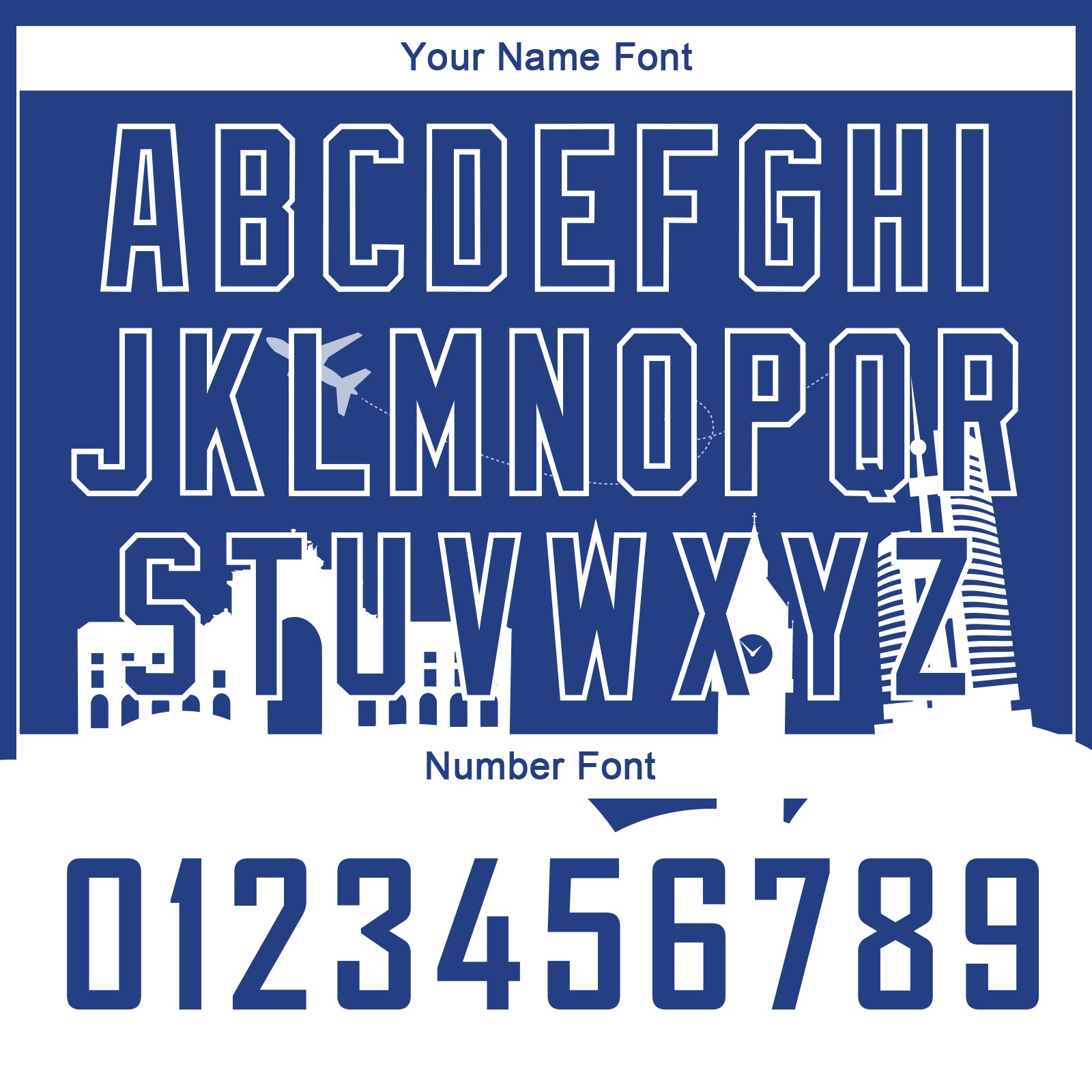 Custom Royal White Holiday Travel Monuments Silhouette Authentic City Edition Basketball Jersey - Sky-Custom