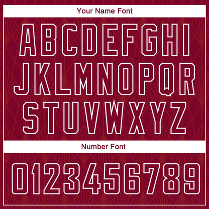 Custom Maroon White Geometric Shapes And Side Stripes Authentic City Edition Basketball Jersey - Sky-Custom