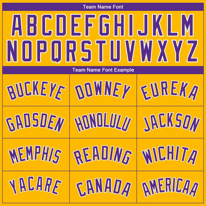 Custom Gold Purple-White Side Panel Abstract Lines Authentic City Edition Basketball Jersey - Sky-Custom