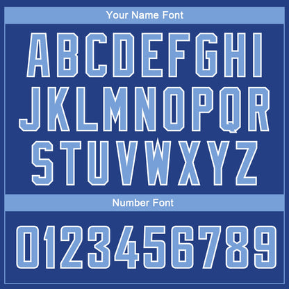 Custom Royal Light Blue-White Side Panel Abstract Lines Authentic City Edition Basketball Jersey - Sky-Custom
