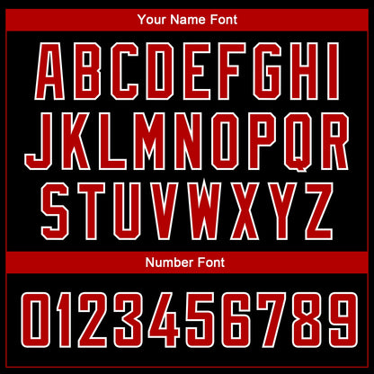 Custom Black Red-White Side Panel Abstract Lines Authentic City Edition Basketball Jersey - Sky-Custom