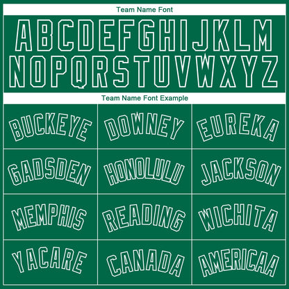 Custom Kelly Green White Side Panel Abstract Lines Authentic City Edition Basketball Jersey - Sky-Custom