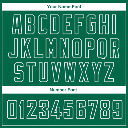 Custom Kelly Green White Side Panel Abstract Lines Authentic City Edition Basketball Jersey - Sky-Custom