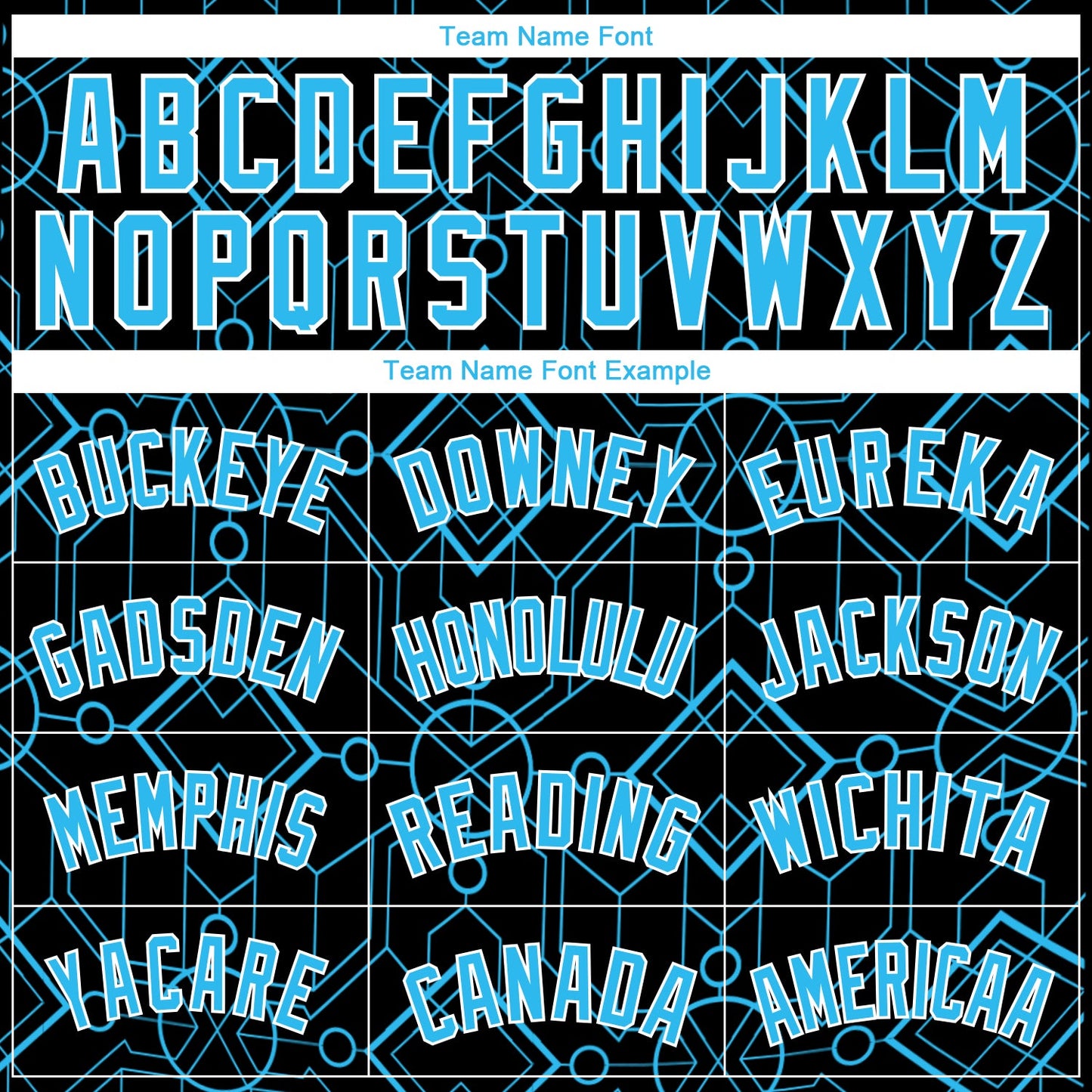 Custom Black Sky Blue-White Geometric Shapes Authentic City Edition Basketball Jersey - Sky-Custom